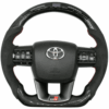 real carbon fibre steering wheel with LED alcantara for Toyota Fortuner / Crysta / Hilux