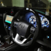 real carbon fibre steering wheel with LED alcantara for Toyota Fortuner / Crysta / Hilux - Image 2