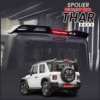 Rear Spoiler Matte Black With Light for Mahindra Thar ROXX