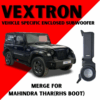 VEXTRON Vehicle Specific Enclosed Subwoofer - Vextron Merge for Mahindra Thar(RHS Boot)