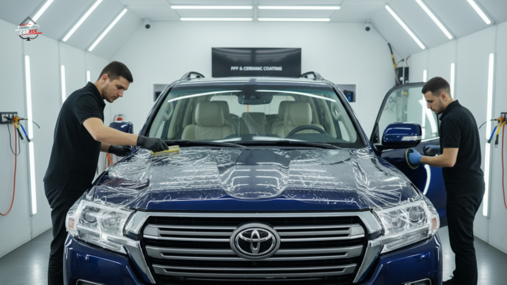 Car dashboard and leather seat detailing service in Noida Sector 3