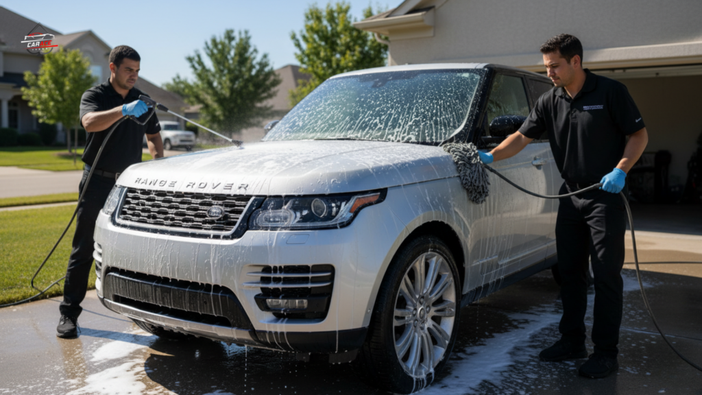 Professional car exterior shine and gloss enhancement Noida