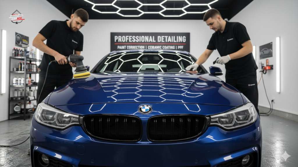 Advanced car cleaning and detailing service near Noida Sector 3