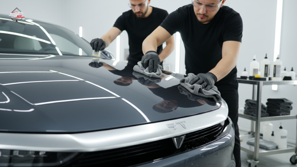Premium ceramic coating service at Carace Detailing Noida Sector 3