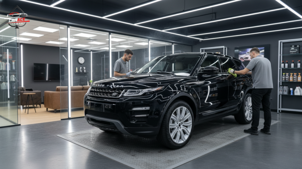 Car detailing in Noida Sector 3 deep interior cleaning and dashboard polishing.