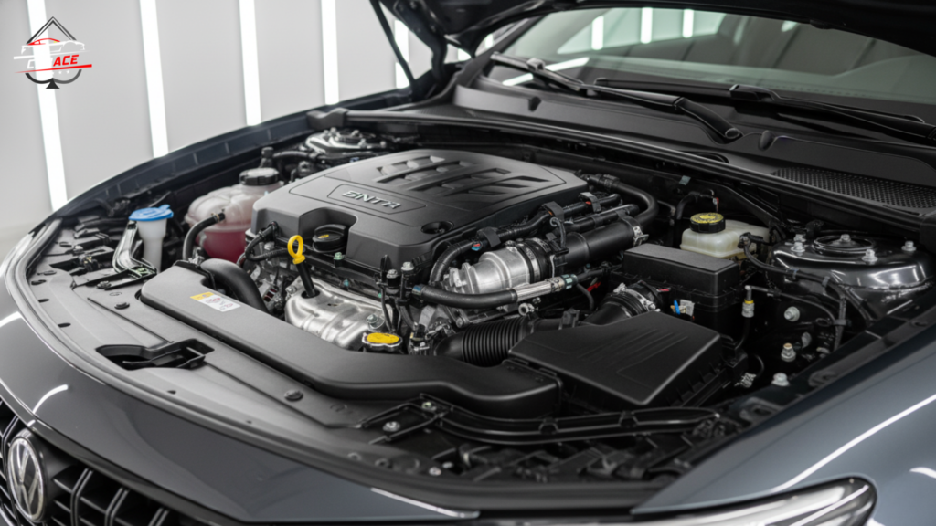 Engine bay cleaning and detailing service in Noida Sector 3.